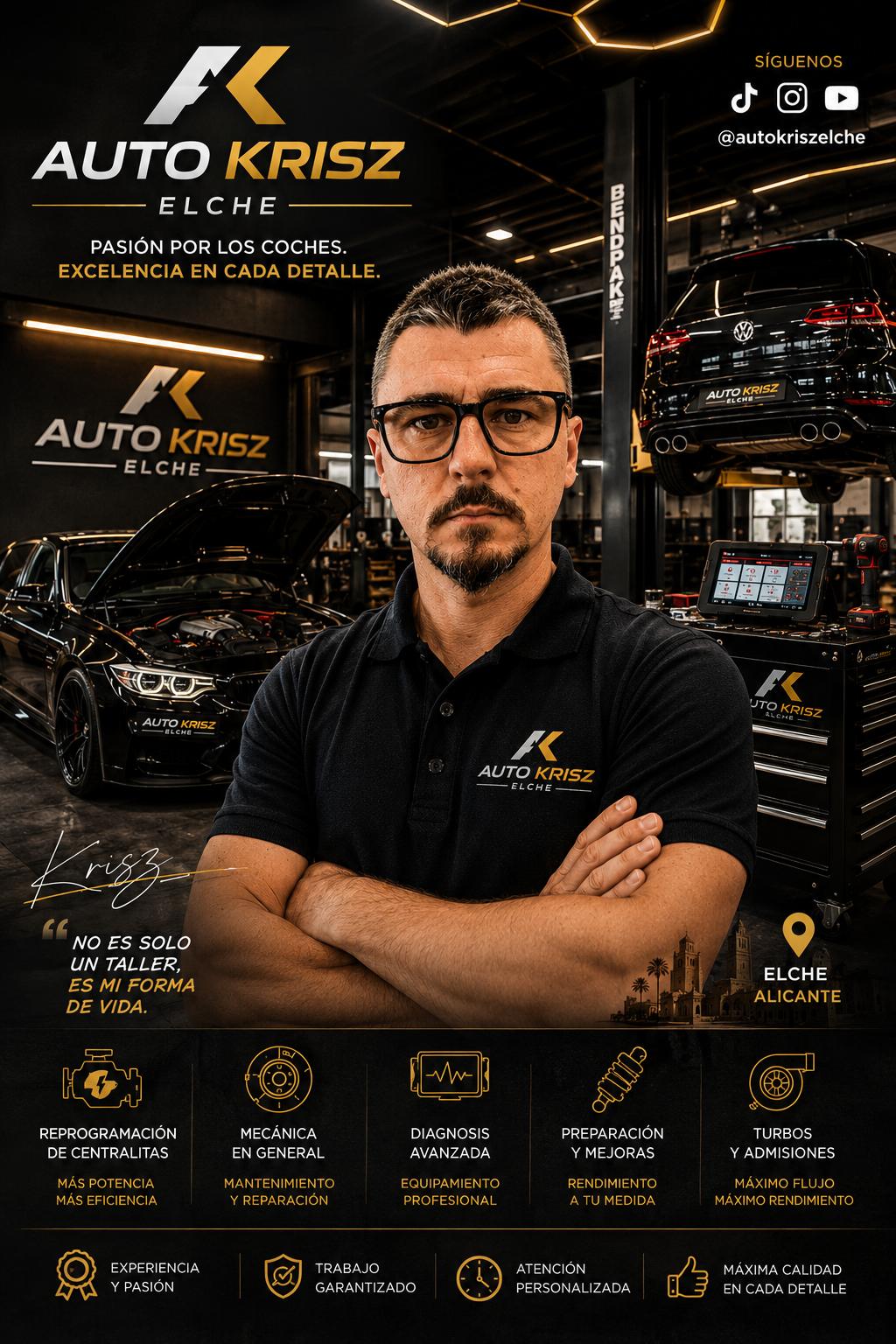 Cristian, mecánico profesional AUTO-KRISZ Elche